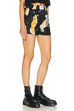 Amiri Champagne Boxer Short in Black, view 2, click to view large image.