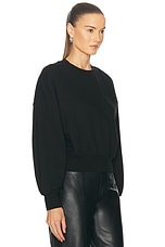 Amiri Embroidered Crewneck Sweatshirt in Black, view 2, click to view large image.