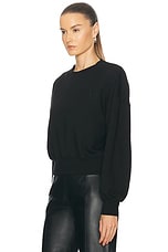 Amiri Embroidered Crewneck Sweatshirt in Black, view 3, click to view large image.