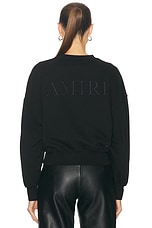 Amiri Embroidered Crewneck Sweatshirt in Black, view 4, click to view large image.