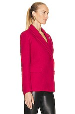 Amiri Double Breasted Blazer in Fuchsia, view 2, click to view large image.