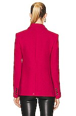 Amiri Double Breasted Blazer in Fuchsia, view 3, click to view large image.