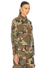 Amiri Camo Workman Jacket in Green Camo, view 2, click to view large image.