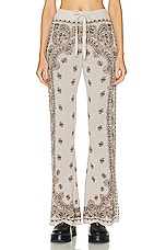 Amiri Bandana Pant in White, view 1, click to view large image.