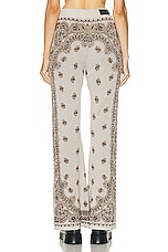 Amiri Bandana Pant in White, view 3, click to view large image.