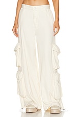 Amiri Paperbag Cargo Pant in Alabaster, view 1, click to view large image.
