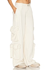 Amiri Paperbag Cargo Pant in Alabaster, view 2, click to view large image.
