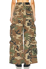 Amiri Camo Baggy Cargo Pant in Green Camo, view 4, click to view large image.