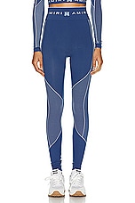 Amiri Seamless Legging in Dark Blue, view 1, click to view large image.