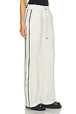 Amiri Boucle Hybrid Track Pant in Alabaster, view 2, click to view large image.