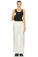 Amiri Boucle Hybrid Track Pant in Alabaster, view 5, click to view large image.