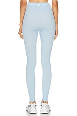 Amiri Ma Ribbed Seamless Legging in Cerulean, view 4, click to view large image.