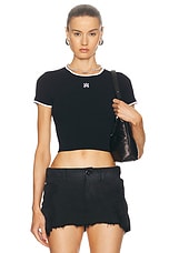 Amiri Ma Baby Tee in Black, view 1, click to view large image.