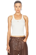 Amiri MA Tank Top in Alabaster, view 1, click to view large image.