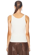 Amiri MA Tank Top in Alabaster, view 3, click to view large image.