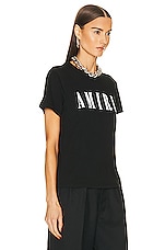 Amiri Logo Tee in Black, view 2, click to view large image.