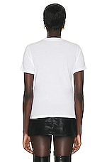 Amiri Logo Tee in White, view 3, click to view large image.
