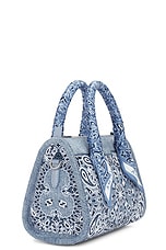 Amiri Bandana Micro Triangle Bag in True Blue, view 4, click to view large image.