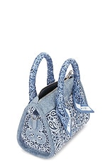 Amiri Bandana Micro Triangle Bag in True Blue, view 5, click to view large image.
