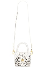 Amiri Snake Micro MA Bag in Alabaster, view 1, click to view large image.