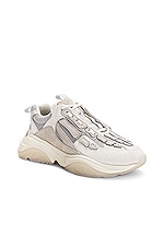 Amiri Bone Runner Sneaker in Alabaster, view 2, click to view large image.