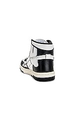 Amiri Skel Top Hi Sneaker in Black & White, view 3, click to view large image.