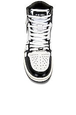 Amiri Skel Top Hi Sneaker in Black & White, view 4, click to view large image.