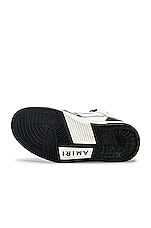 Amiri Skel Top Hi Sneaker in Black & White, view 6, click to view large image.