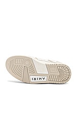 Amiri Skel Top Low Sneaker in Alabaster, view 6, click to view large image.