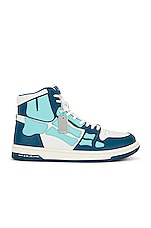 Amiri Skeltop High Sneaker in Blue, view 1, click to view large image.