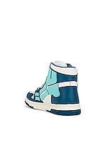 Amiri Skeltop High Sneaker in Blue, view 3, click to view large image.