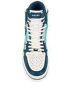 Amiri Skeltop High Sneaker in Blue, view 4, click to view large image.