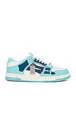 Amiri Skeltop Low Sneaker in Aqua, view 1, click to view large image.