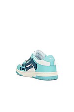 Amiri Skeltop Low Sneaker in Aqua, view 3, click to view large image.