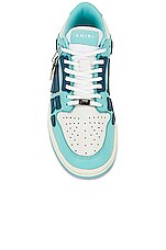 Amiri Skeltop Low Sneaker in Aqua, view 4, click to view large image.