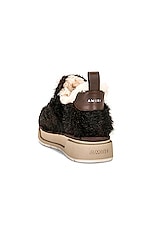 Amiri Faux Fur Malibu Boot in Brown, view 3, click to view large image.
