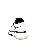 Amiri Ma 1 Sneaker in White & Black, view 3, click to view large image.