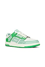 Amiri Skeltop Low Sneaker in Green, view 2, click to view large image.
