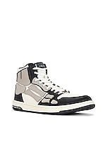 Amiri Skeltop High Sneaker in Black & Alabaster, view 2, click to view large image.