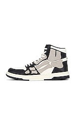 Amiri Skeltop High Sneaker in Black & Alabaster, view 5, click to view large image.