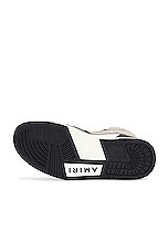 Amiri Skeltop High Sneaker in Black & Alabaster, view 6, click to view large image.