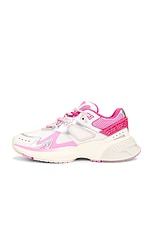 Amiri Ma Runner Sneaker in Fuschia Pink, White, & Silver, view 5, click to view large image.