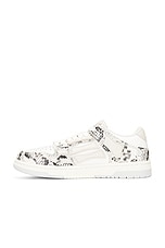 Amiri Snake Skel Top Low Sneaker in Alabaster, view 5, click to view large image.