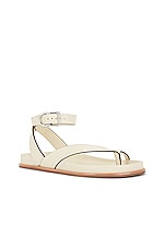 A'mmonde Atelier Agatha Ankle Strap in Ivory, view 2, click to view large image.