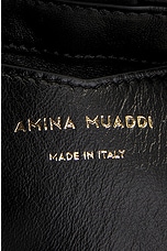 AMINA MUADDI Vittoria Bag in Black & Gold, view 7, click to view large image.