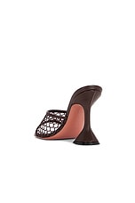 AMINA MUADDI Lupita Net 95 Slipper In Mocha in Mocha, view 3, click to view large image.