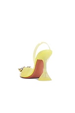 AMINA MUADDI Begum 95 Glass Sling Pump in Canary, view 3, click to view large image.