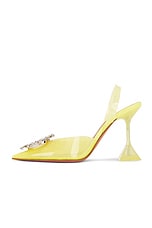 AMINA MUADDI Begum 95 Glass Sling Pump in Canary, view 5, click to view large image.