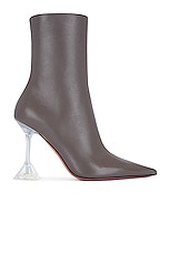 AMINA MUADDI Giorgia Glass Bootie in Grey, view 1, click to view large image.