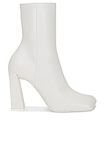 AMINA MUADDI Marine Bootie in White, view 1, click to view large image.